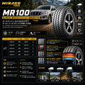 MR100 ライトトラックタイヤ 2本セット｜商用バン・小型トラック用 高耐久タイヤ