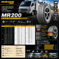 MR200 ライトトラックタイヤ 2本セット｜商用バン・小型トラック用 高耐久・高荷重対応