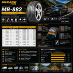 MIRAGE MR-882 サマータイヤ 4本セット