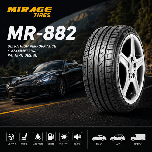 MIRAGE MR-882 サマータイヤ 4本セット