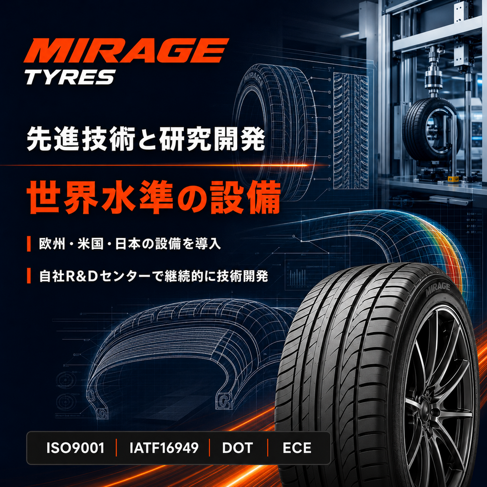 MIRAGE MR-188 サマータイヤ 4本セット